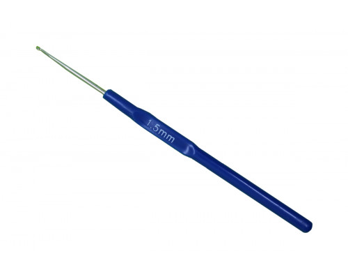 Крючок для вязания 1.5 мм с пластиковой ручкой