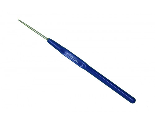 Крючок для вязания 1 мм с пластиковой ручкой