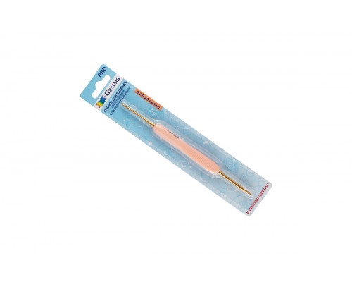 Крючок для вязания двухсторонний Gamma – 2 мм-3 мм с прорезиненной ручкой