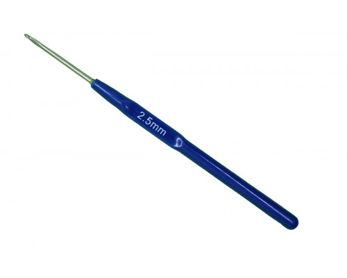 Крючок для вязания 2.5 мм с пластиковой ручкой