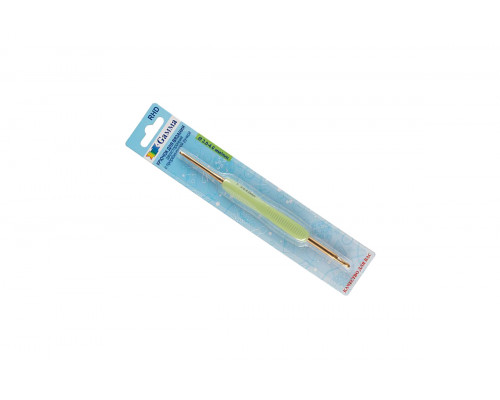 Крючок для вязания двухсторонний Gamma – 3 мм-4 мм с прорезиненной ручкой