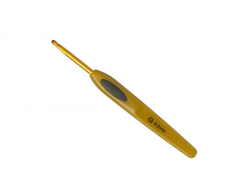 Крючок для вязания Clover – 4.0 мм Soft Touch 1007 G