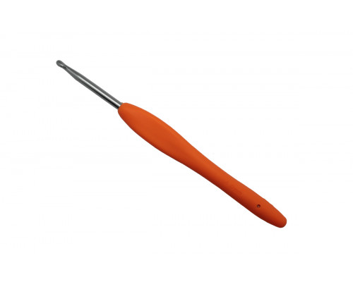 Крючок для вязания 4 мм с каучуковой ручкой