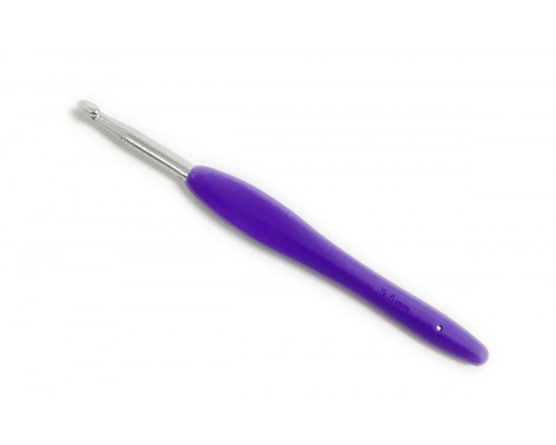 Крючок для вязания 5.5 мм с каучуковой ручкой