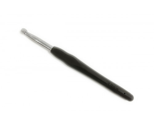 Крючок для вязания  6 мм с каучуковой ручкой