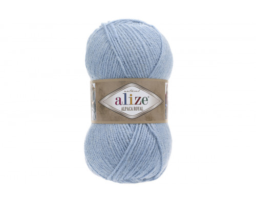 Пряжа Alize Alpaca Royal – цвет 356 голубой