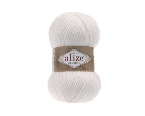 Пряжа Alize Alpaca Royal – цвет 55 белый