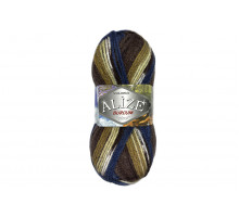 Alize Burcum Gizgi 5692 синий/коричневый/бежевый