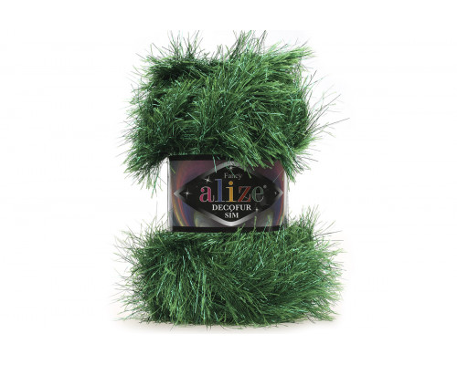 Пряжа Alize Decofur Sim – цвет 595-01 зеленая трава