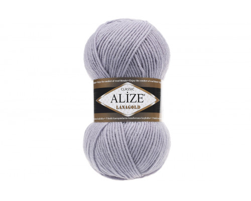 Пряжа Alize Lanagold Classic (Ализе Ланаголд Классик) – цвет 200 серо-сиреневый