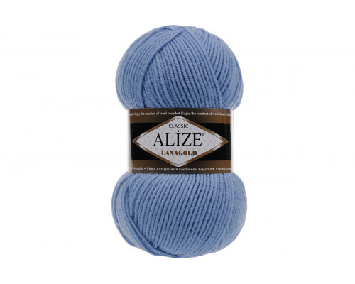 Пряжа Alize Lanagold Classic (Ализе Ланаголд Классик) – цвет 40 светло-голубой