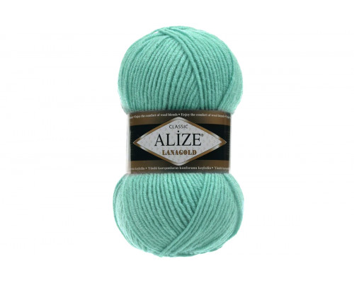 Пряжа Alize Lanagold Classic (Ализе Ланаголд Классик) – цвет 462 морская зелень