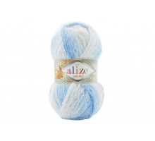 Alize Softy Plus 5865 белый/голубой