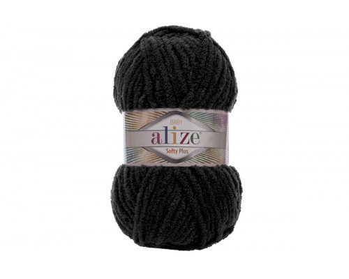 Пряжа Alize Softy Plus – цвет 60 черный
