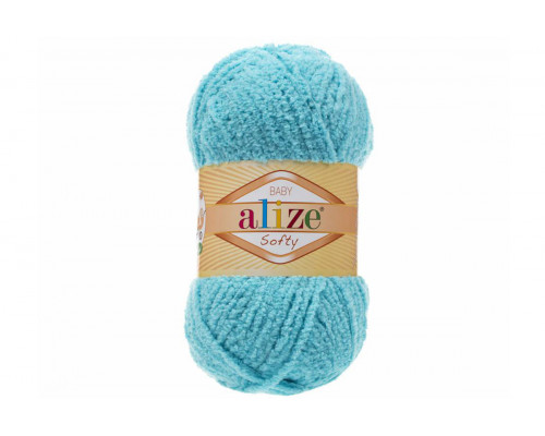 Пряжа Alize Softy – цвет 128 голубая бирюза