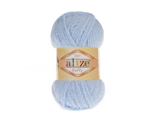 Пряжа Alize Softy – цвет 183 светло-голубой