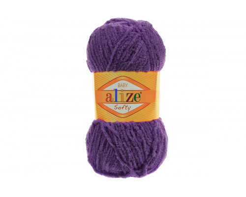 Пряжа Alize Softy – цвет 44 темно-фиолетовый