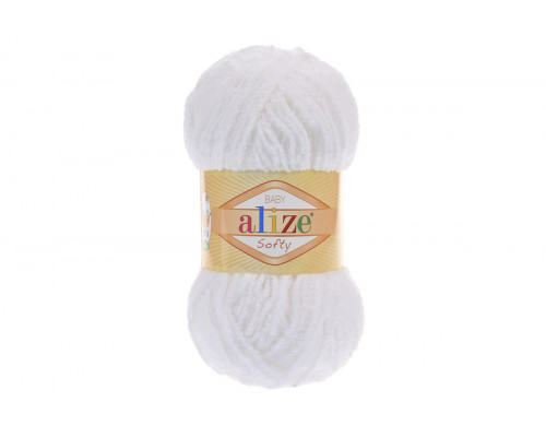 Пряжа Alize Softy – цвет 55 белый
