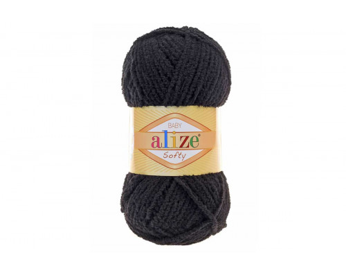 Пряжа Alize Softy – цвет 60 черный