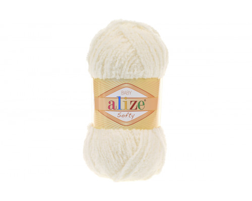 Пряжа Alize Softy – цвет 62 молочный