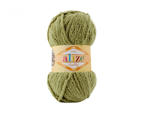Пряжа Alize Softy – цвет 749 светло-оливковый