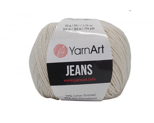 Пряжа/нитки YarnArt Jeans - цвет 05 лен