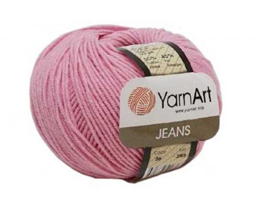 Пряжа/нитки YarnArt Jeans - цвет 36 сухая роза