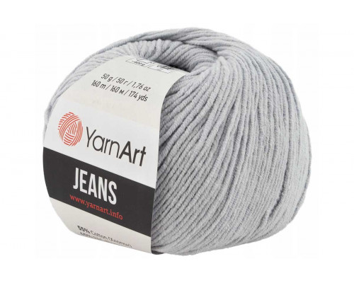 Пряжа/нитки YarnArt Jeans – цвет 80 серо-сиреневый