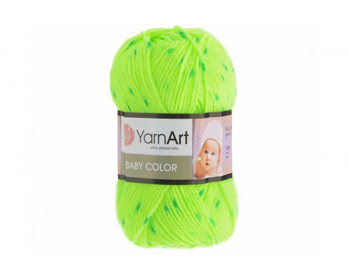 Пряжа ЯрнАрт Беби Колор – цвет 274 салатовый/зеленый