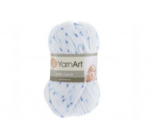 YarnArt Baby Color 5134 белый/голубой