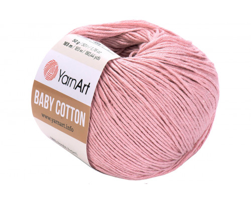 Пряжа YarnArt Baby Cotton – цвет 413 пыльная роза