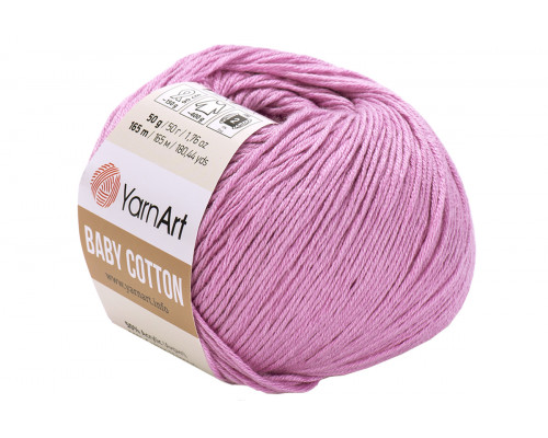 Пряжа YarnArt Baby Cotton – цвет 415 сиренево-розовый
