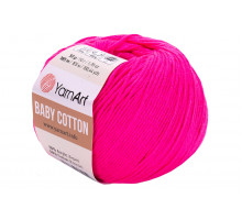 YarnArt Baby Cotton 422 малиновый неон