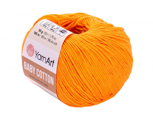 Пряжа YarnArt Baby Cotton – цвет 425 оранжевый