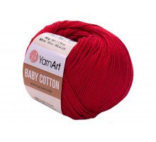 YarnArt Baby Cotton 427 темно-красный