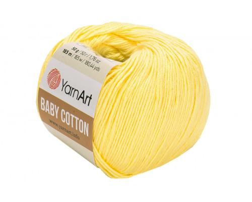 Пряжа YarnArt Baby Cotton – цвет 431 светло-желтый