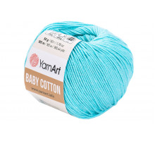 YarnArt Baby Cotton 446 голубая бирюза