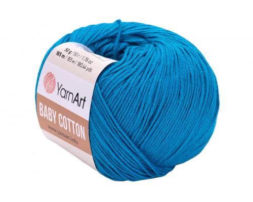 Пряжа YarnArt Baby Cotton – цвет 458 морская волна