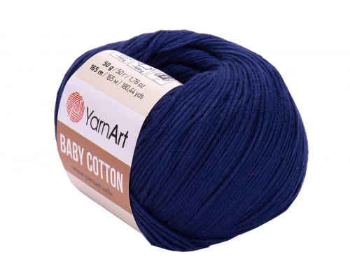 Пряжа YarnArt Baby Cotton – цвет 459 темно-синий