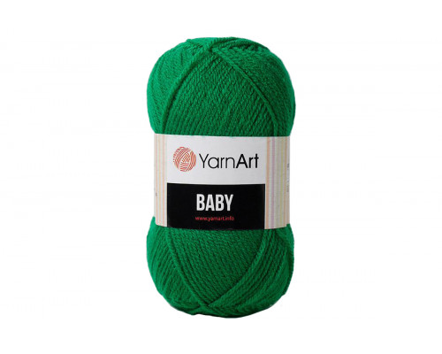 Пряжа ЯрнАрт Беби – цвет 338 ярко-зеленый