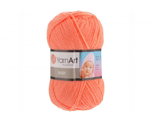 Пряжа ЯрнАрт Беби – цвет 622 ярко-персиковый