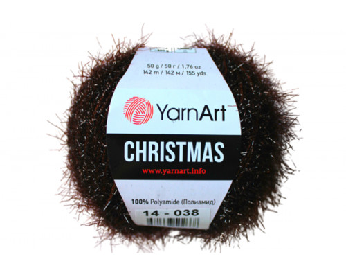 Пряжа YarnArt Christmas – цвет 14 горький шоколад