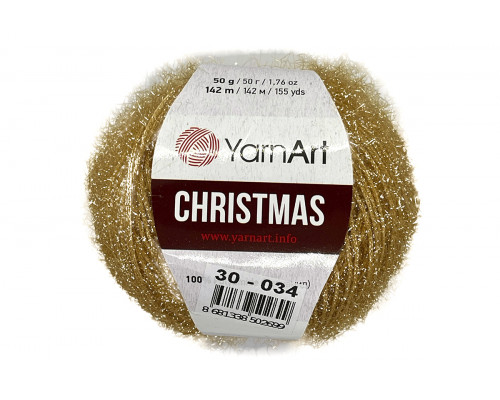 Пряжа YarnArt Christmas – цвет 30 золотистый беж