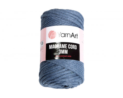 Пряжа YarnArt Macrame Cord 3 mm – цвет 761 джинс