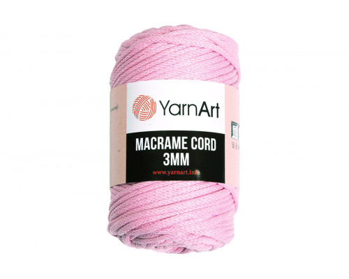 Пряжа YarnArt Macrame Cord 3 mm – цвет 762 светло-розовый