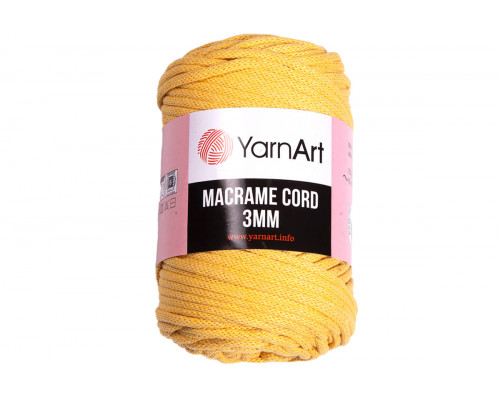 Пряжа YarnArt Macrame Cord 3 mm – цвет 764 желтый