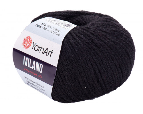 Пряжа YarnArt Milano – цвет 850 черный