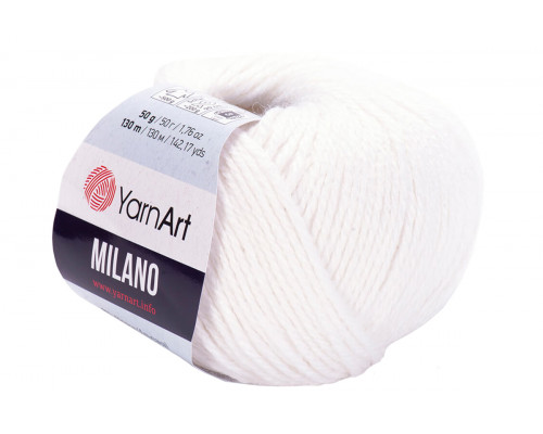 Пряжа YarnArt Milano – цвет 851 белый