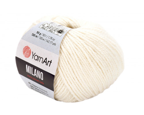 Пряжа YarnArt Milano – цвет 852 молочный