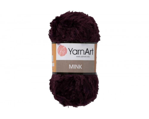 Пряжа YarnArt Mink – цвет 342 темный баклажан